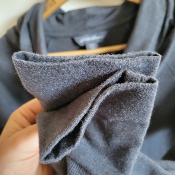 EDDIE Bauer Thermal Cowl Neck Long Dleeve Shirt Gray Medium - Picture 6 of 8